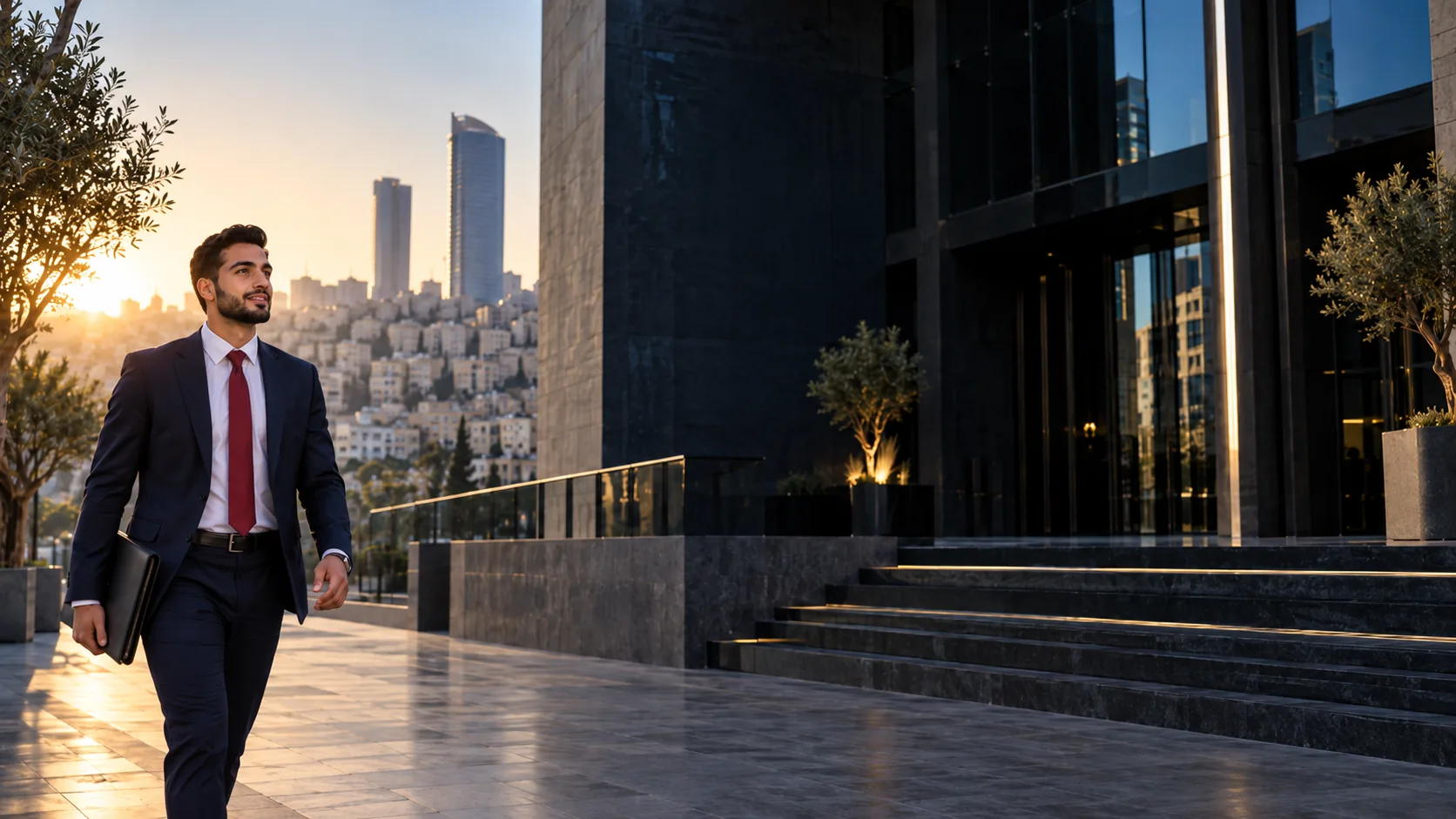 باحث عن عمل يتجه نحو فرصة مهنية جديدة